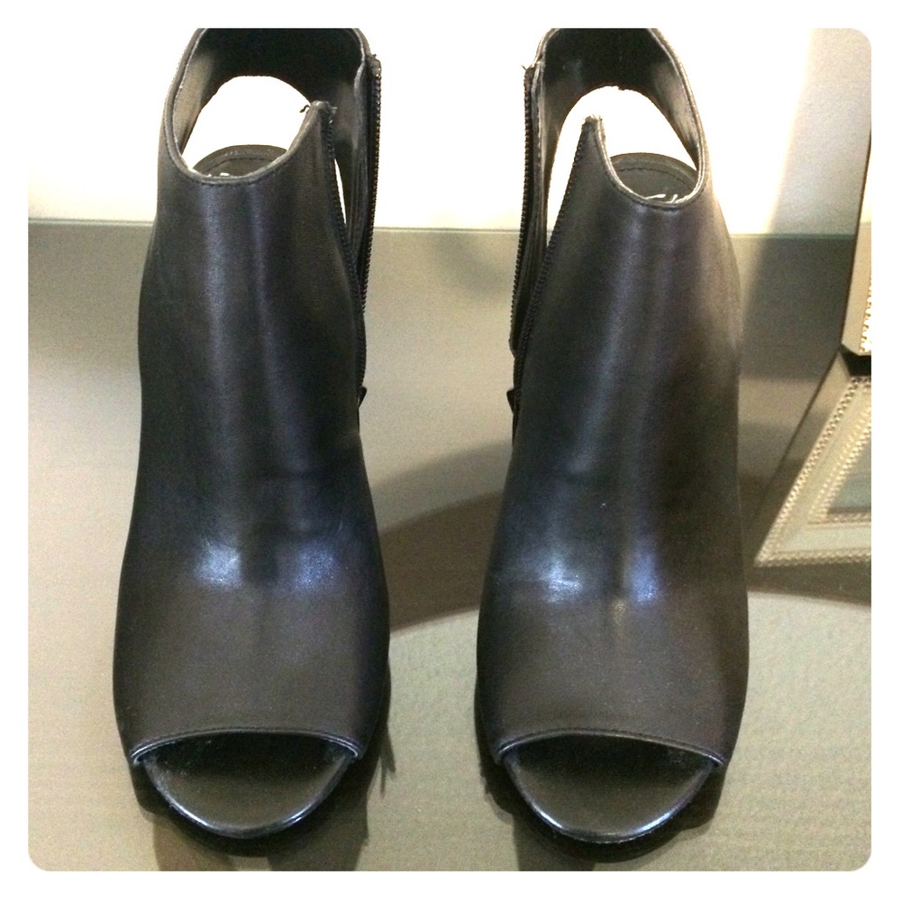 Steve Madden Black Open Toe Heels - image 1